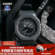 卡西歐（CASIO） 男表女表卡西歐手表男女情侶表學(xué)生時(shí)尚運動(dòng)表太陽(yáng)能雙顯電子表 GA-2100-1A1PR黑武士