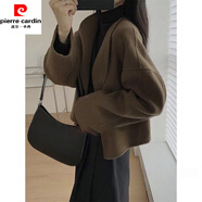 皮爾卡丹（pierre cardin）時(shí)尚套裝女2025秋季新款女裝氣質(zhì)秋冬裝搭配一整套小香風(fēng)連衣裙 單件咖色外套 S