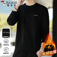 啄木鳥(niǎo)（TUCANO）衛衣男士潮流寬松圓領(lǐng)長(cháng)袖t恤加絨保暖休閑打底衫套頭上衣服男裝