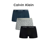 Calvin Klein CK 男士棉質(zhì)平角內褲 套裝套盒3條裝 U2664G QY5黑/灰/石綠 L