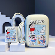 X適用VIVOS50/30/20手機數據線(xiàn)保護套S50Promini充電器纏繞線(xiàn)Y500 【蠟筆小新+咬線(xiàn)器】+卡通包_(三合一線(xiàn)) 【VIVO66W_80W_90W】