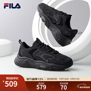 FILA斐樂(lè )官方男子跑步鞋MARS II火星二代新款復古運動(dòng)鞋輕便休閑鞋 黑色-BK-F12M141116F 39