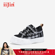 iiJin艾今2024新款7cm厚底內增高小香風(fēng)織物舒適低幫休閑鞋女AF146ADAB 黑色 36