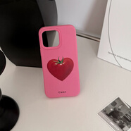 塔下ins風(fēng)水果適用蘋(píng)果16pro max手機殼iphone17藝術(shù)個(gè)性14硅膠13軟15 薔薇粉 一顆番茄心 17promax