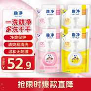 獅王（Lion）趣凈泡沫抑菌洗手液天然檸檬香200ml*2+爽膚200ml*2家庭潤護補充