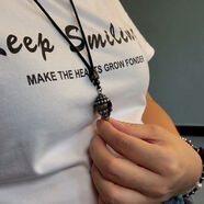 嘉吉亞尼泊爾西藏復古風(fēng)格個(gè)性純銀手工八吉祥之海螺項鏈吊墜個(gè)性男女 銀海螺釋尊吊墜配深色項鏈繩