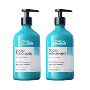 歐萊雅（LOREAL）油屑頭癢救星控油蓬去屑止癢去屑洗發(fā)水正品西班牙進(jìn)口超凈晴空瓶 conditioner(洗發(fā)水標準瓶)500ml×2瓶?jì)?yōu)惠組合