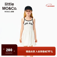 little MO&Co.little moco童裝25夏裝新款女童甜酷美式運動(dòng)風(fēng)無(wú)袖吊帶連衣裙子