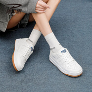 德?tīng)柣荩―EERWAY）女鞋2025新款秋冬季百搭小白鞋女款時(shí)尚休閑板鞋厚底增高鞋 白色 36 _標準運動(dòng)鞋尺碼
