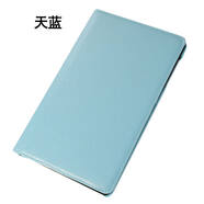三星（SAMSUNG）適配三星Galaxy Tab A 8.0 2017保護套SM-T380平板電腦外殼全包防摔SM-T385C支架360度旋轉支撐翻 天藍色