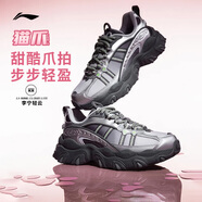 李寧貓爪LITE 3丨經(jīng)典休閑鞋新年冬季女子簡(jiǎn)約百搭輕便運動(dòng)鞋AGCW004