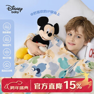 迪士尼（Disney）兒童內衣套裝2026新款秋冬新款男女童睡衣彈力棉兩件套家居服童裝 多彩米奇-【男童】 120