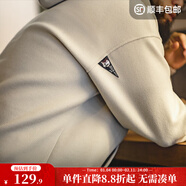 馬登工裝重磅毛呢連帽衛衣男外套美式休閑套頭衫男士運動(dòng)上衣秋季男裝 卡其色 M