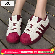 阿迪達斯（adidas）三葉草男鞋女鞋冬季新款情侶金標貝殼頭運動(dòng)時(shí)尚潮流休閑板鞋 KJ6981/貝殼頭/暗紅 43