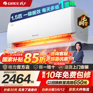 格力（GREE）空調 云佳 天儀 大1匹/1.5匹新一級能效變頻冷暖凈菌自清潔家用壁掛式空調掛機 以舊換新 國家補貼 天儀 1.5匹 一級能效丨天儀-性?xún)r(jià)比款 (皓雪白)