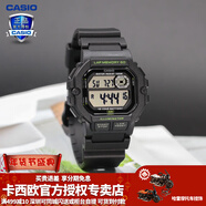 卡西歐（CASIO） 男表女表卡西歐手表男女情侶表學(xué)生時(shí)尚運動(dòng)表太陽(yáng)能雙顯電子表 WS-1400H-1AVPF夜跑黑 10年電量