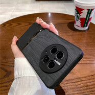 華為（HUAWEI）適配原裝華為mate50pro手機殼木紋素皮感mate40pro保護套新款mate60黑色m30潮男40e磨砂nova11/10/ 【黑色】尚瑞木紋素皮拼接殼 榮耀Magic5 Pro