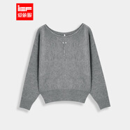 IEF/愛(ài)依服2025冬季新款韓版成熟優(yōu)雅氣質(zhì)寬松百搭通勤毛織蝙蝠衫