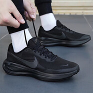 耐克（NIKE）跑步鞋男鞋 2026新款春季運動(dòng)鞋輕便低幫休閑鞋軟底緩震慢跑鞋子 革命8/純黑/泡棉緩震 【標準版】 42