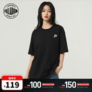 PALLADIUM帕拉丁上衣寬松潮流男款簡(jiǎn)潔印花短袖T恤1011751 黑色 S