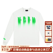 MEDM美式潮牌幻影Logo長(cháng)袖T恤男女情侶款秋季高街復古休閑體恤衫 白色（現貨） XL