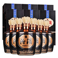 汾酒山西杏花村汾酒 清香型白酒【喜酒專(zhuān)享】商務(wù)宴請 53度 475mL 6瓶 巴拿馬金獎黒壇20年