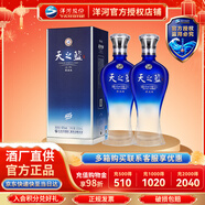 洋河 天之藍42度 綿柔型高度白酒 藍色經(jīng)典酒 馬年送禮 42度 520mL 2瓶 雙瓶裝