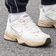 耐克（NIKE）官方艦店運動(dòng)鞋男鞋AIR MONARCH IV訓練鞋老爹鞋緩震休閑鞋跑步鞋 IQ9792-112/米色/紅色 38.5