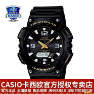 卡西歐（CASIO） 男表女表卡西歐手表男女情侶表學(xué)生時(shí)尚運動(dòng)表太陽(yáng)能雙顯電子表 太陽(yáng)能：AQ-S810W-1B黑戰士