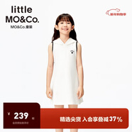 little MO&Co.防蚊 little moco童裝25夏新款女童連帽無(wú)袖背心連衣裙KBE2DRS015