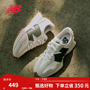 NEW BALANCENB327 官方秋冬休閑鞋男鞋女鞋情侶潮流舒適輕便百搭厚底運動(dòng)鞋 白色/灰白色 MS327ASN 40.5 (腳長(cháng)25.5cm)