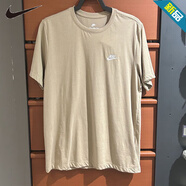耐克（NIKE）短袖T恤男士 2026夏季運動(dòng)服休閑半袖寬松透氣學(xué)生圓領(lǐng)純色上衣 AR4999-248卡其色 2XL 建議身高180-185體重160-18