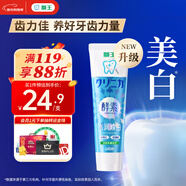 獅王（Lion）齒力佳酵素專(zhuān)研美白牙膏綠野檸檬120g護齦去黃新老包裝隨機發(fā)貨