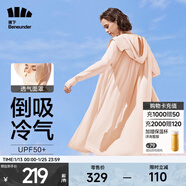 蕉下（beneunder）防曬衣女防紫外線(xiàn)夏季薄款防曬服女士披肩服短外套 紅粉色/升級長(cháng)款