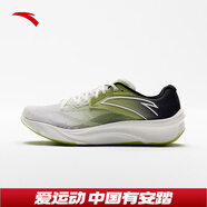 安踏毒刺|男鞋運動(dòng)鞋軟底網(wǎng)面透氣跑步鞋休閑運動(dòng)鞋男士 【柏油路霸】白/嫩葉綠/黑-10 42