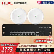 華三（H3C）2.5G口版全屋WiFi6套裝 雙頻3000M無(wú)線(xiàn)AP支持IPTV企業(yè)別墅家用AC+AP組網(wǎng)千兆高速POE供電路由器 9口A(yíng)C路由器+吸頂AP*2 AX3000M全屋WiFi覆蓋套裝