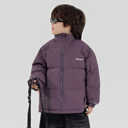 巧米兔（QIAOMITU）童裝羽絨服2025新款休閑90白鴨絨外套時(shí)尚保暖中大童男童冬季衣服 38471紫色 120