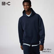 優(yōu)衣庫合作款男女裝寬松連帽衛衣長(cháng)袖運動(dòng)479853 479945 482309 482309/69藏青色 L