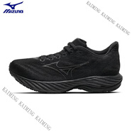 美津濃（MIZUNO）男女WAVE RIDER 28超輕回彈耐磨緩震跑步鞋J1GC2403 J1GC240301白 J1GC240303黑色 36.5 230