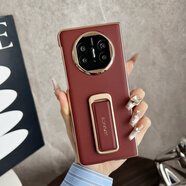 華為（HUAWEI）【原裝品質(zhì)】日本SKLLCASE潮牌進(jìn)口素皮旋轉手腕支架適用華為MateXTs/XT非凡大師手機殼新款三折疊 【紅色】270°旋轉支架+手腕二合一殼 華為Mate_XTs_非凡大師