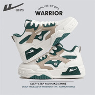 回力男鞋2025秋冬新款潮流復古加絨百搭休閑鞋子男學(xué)生運動(dòng)板鞋男 米綠棕【高幫加絨款】 41