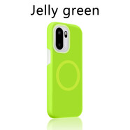 OPPO適配正潮一加Ace6t手機殼軟糯1加ace6t果凍捏捏殼oppo1+ace6磁吸液態(tài)oneplusace6硅膠PLR110防摔全 【果凍綠】磁吸款果凍手感 一加 Ace 6T