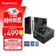鑫谷（segotep）PM850W白金全模組電源（白金牌認證/ATX3.1/支持50系顯卡直插/臺式電腦主機箱電源）