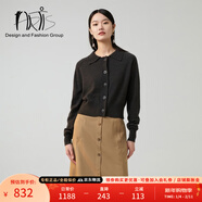 HRTIS女裝 深灰色百搭長(cháng)袖針織衫AR5321013-069 深灰色 L