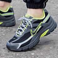 耐克（NIKE）男鞋厚底老爹鞋2025秋冬季新款復古跑鞋風(fēng)INITIATOR運動(dòng)鞋休閑鞋 黑色灰色熒光綠/394055-023/建議拍大半碼 42.5
