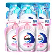 威露士（Walch）健康抑菌洗手液525ml 勤洗手保護你和你的家人健康 有效抑菌99.9% 健康呵護袋裝525ml*3+倍護滋潤袋裝525ml*3