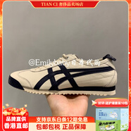 Onitsuka Tiger鬼?；?MEXICO 66 SD 全皮 休閑鞋 1183A872 乳白色 藏藍色 37.5 235