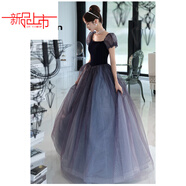 啄木鳥(niǎo)（TUCANO）高端吊帶晚禮服女生日宴會(huì )主持新娘輕奢法式伴娘服感訂婚裙 紫色【918】【漂亮/獨特/別致/絕 M