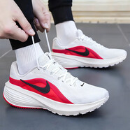 耐克（NIKE）官方艦店男鞋冬運動(dòng)鞋REVOLUTION 7網(wǎng)面透氣輕便跑步鞋時(shí)尚休閑鞋 IB1895-103/回游者14/白紅黑 38.5