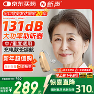新聲耳背式助聽(tīng)器老年人中重度耳聾耳背專(zhuān)用充電大功率長(cháng)續航VIVO 202